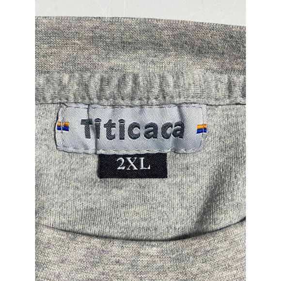 Titicaca Pocket Shirt Men's Size XXL Long Sleeve Gray Heavyweight - Picture 5 of 7